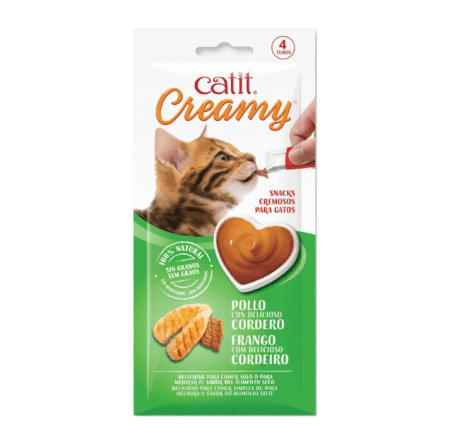 Catit Creamy Pollo con Cordero – Snack para gatos